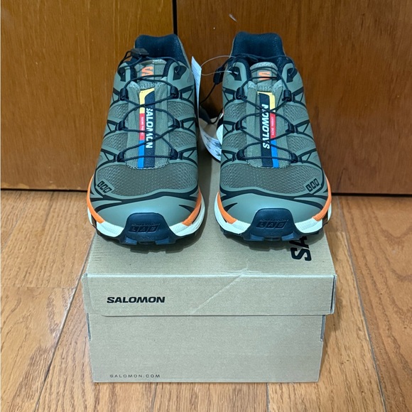 Salomon XT-6 Deep Lichen Green/Black/Marmalade - Size 8.5 Men - Picture 8 of 8